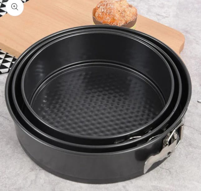 Pack Of 3 Non-Stick Round Cake Pan Set