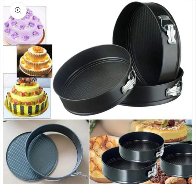 Pack Of 3 Non-Stick Round Cake Pan Set
