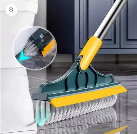 2 In 1 Long Handle Removable Wiper Floor Scrub Brush(26inch)